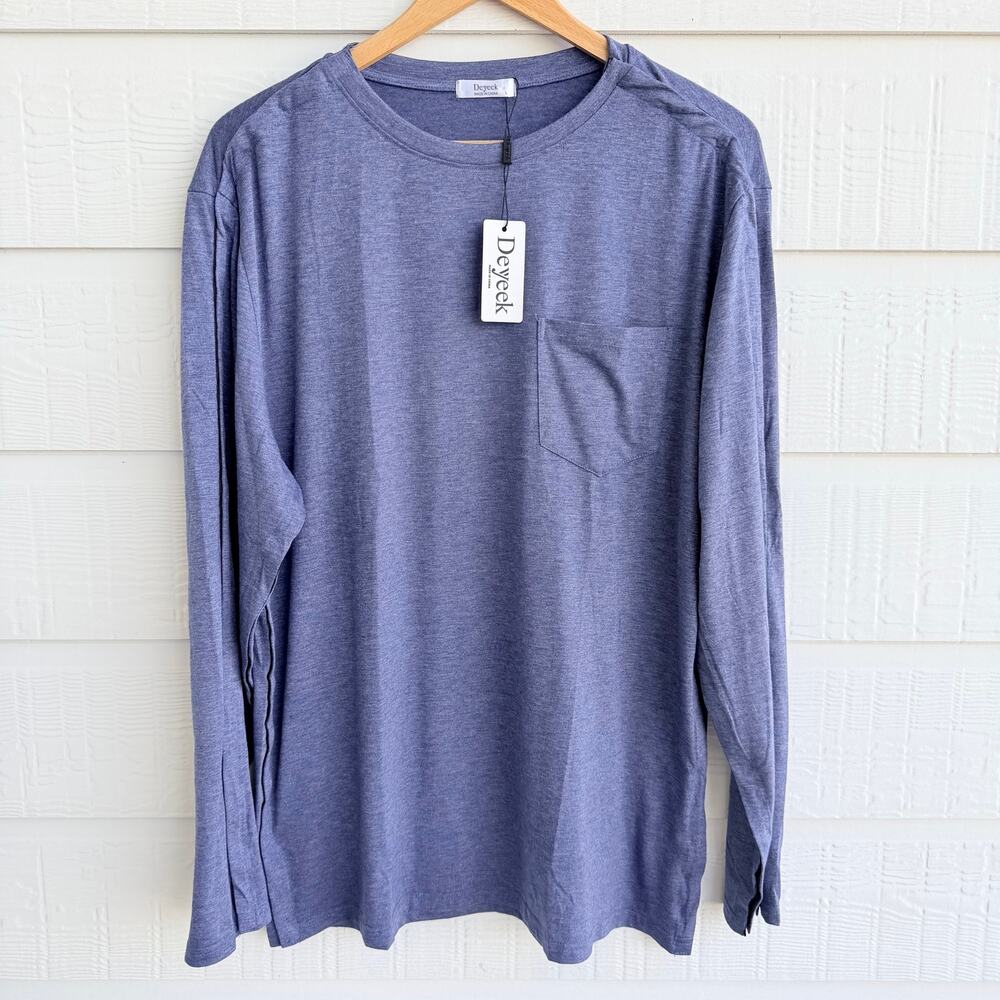 Deyeek Adaptive Medical Access Snap Blue Shirt NWT Large
